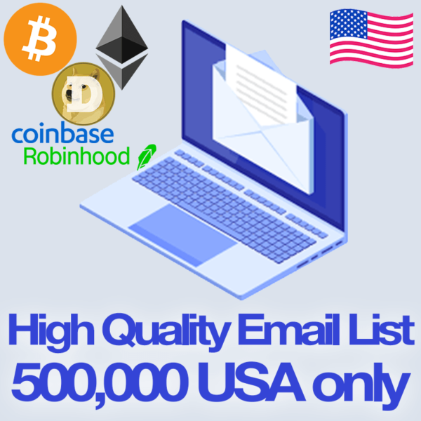 500,000 premium USA emails cryptocurrency, nft, token, web3, crypto newsletters